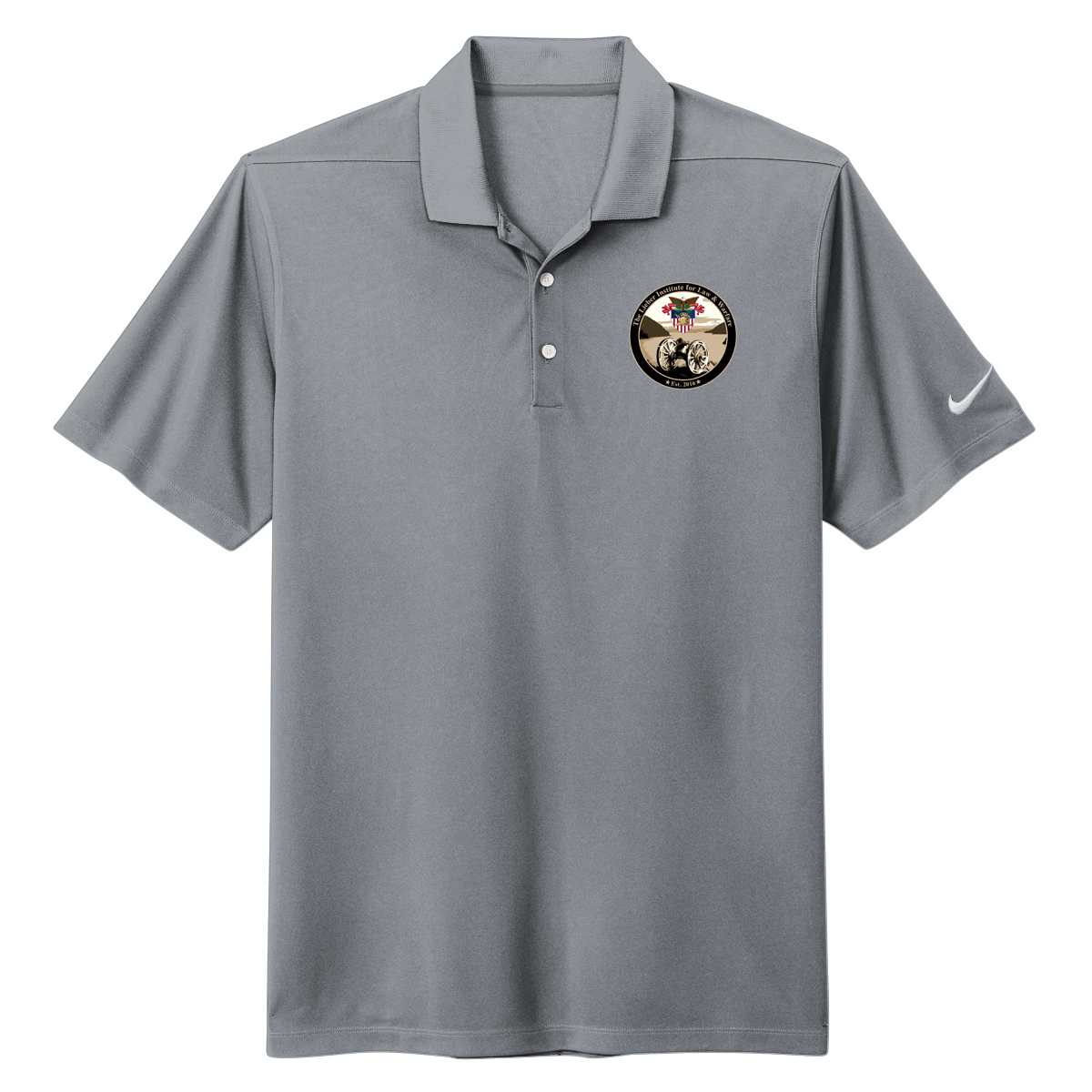USMA Lieber Institute Nike Dri-FIT Micro Pique 2.0 Polo - Patch Logo