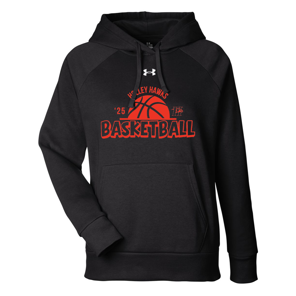Holley Central School Girls Basketball Under Armour Ladies' Rival Fleece Hooded Sweatshirt