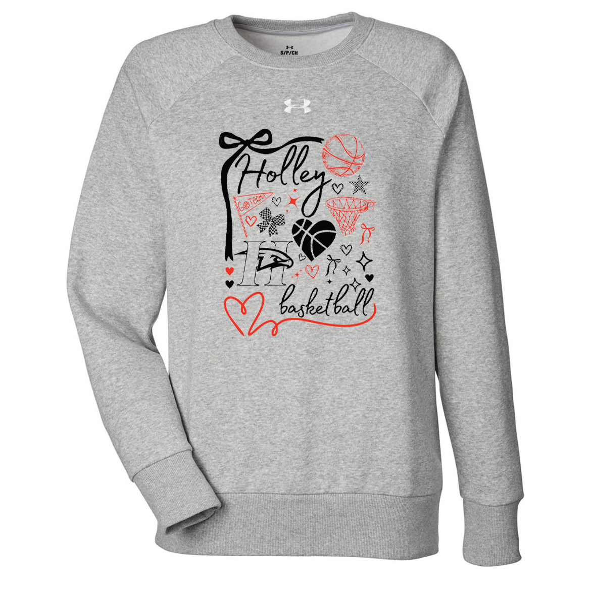 Holley Central School Girls Basketball Women's Rival Fleece Crewneck