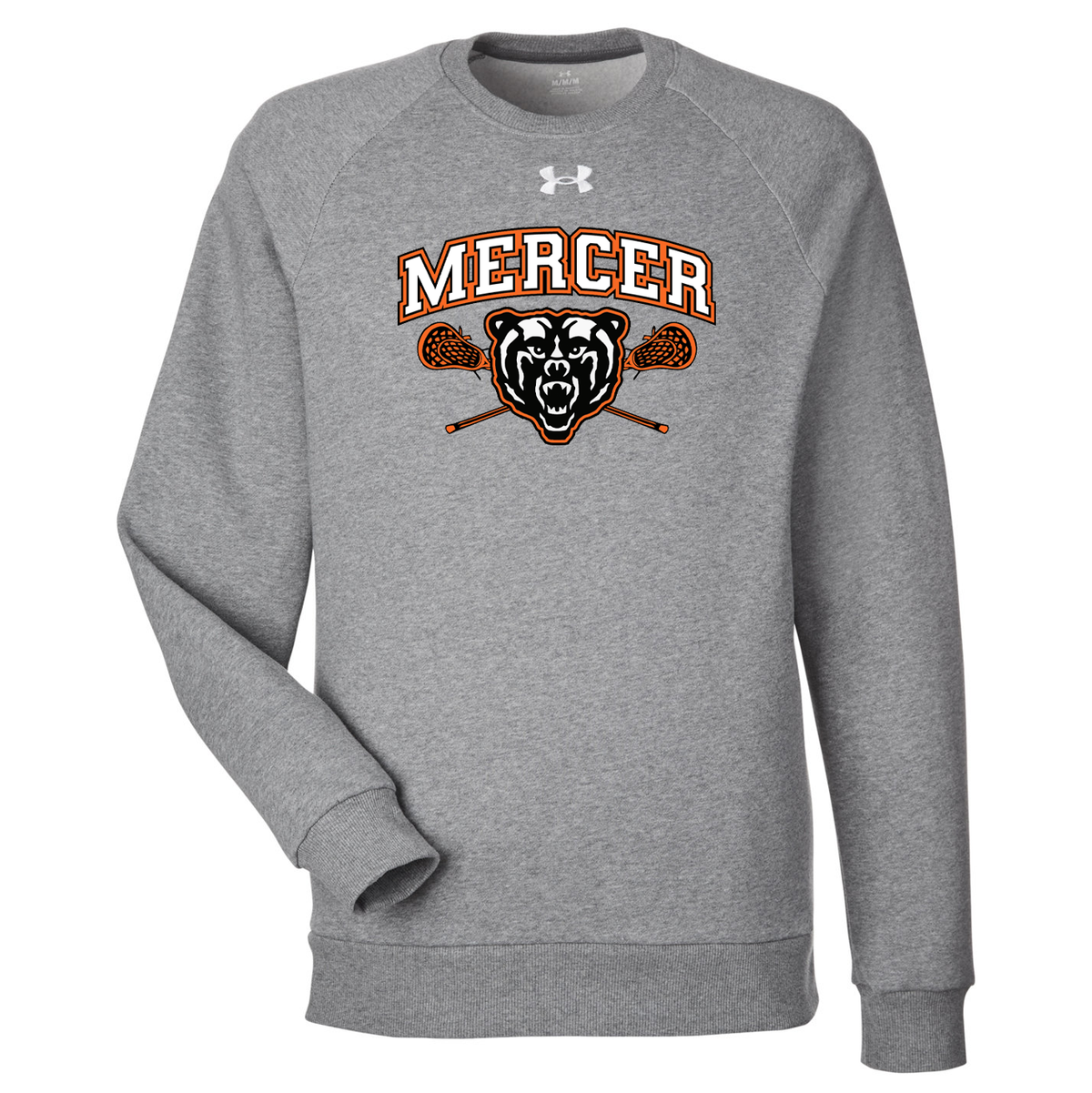 Mercer University Men's Lacrosse Under Armour Rival Fleece Crewneck Sweatshirt