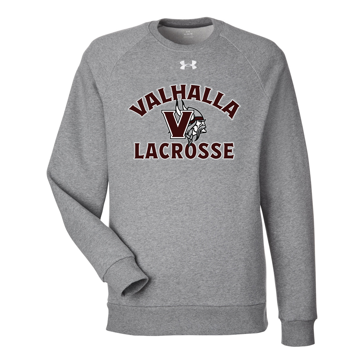 Valhalla Vikings Lacrosse Under Armour Men's Rival Fleece Crewneck Sweatshirt