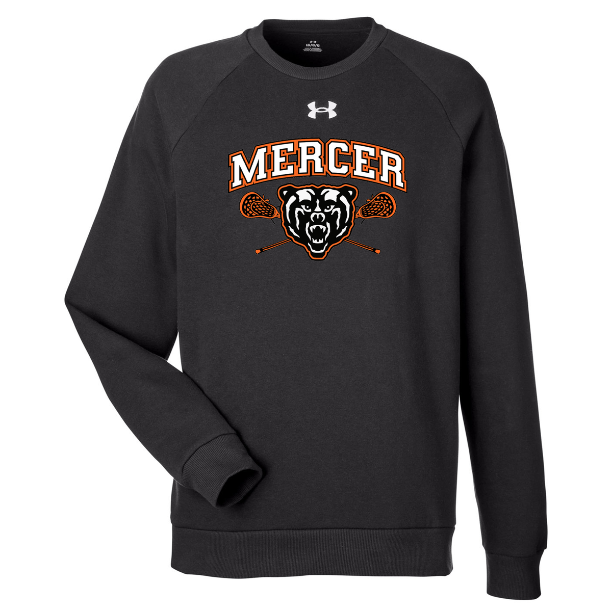 Mercer University Men's Lacrosse Under Armour Rival Fleece Crewneck Sweatshirt