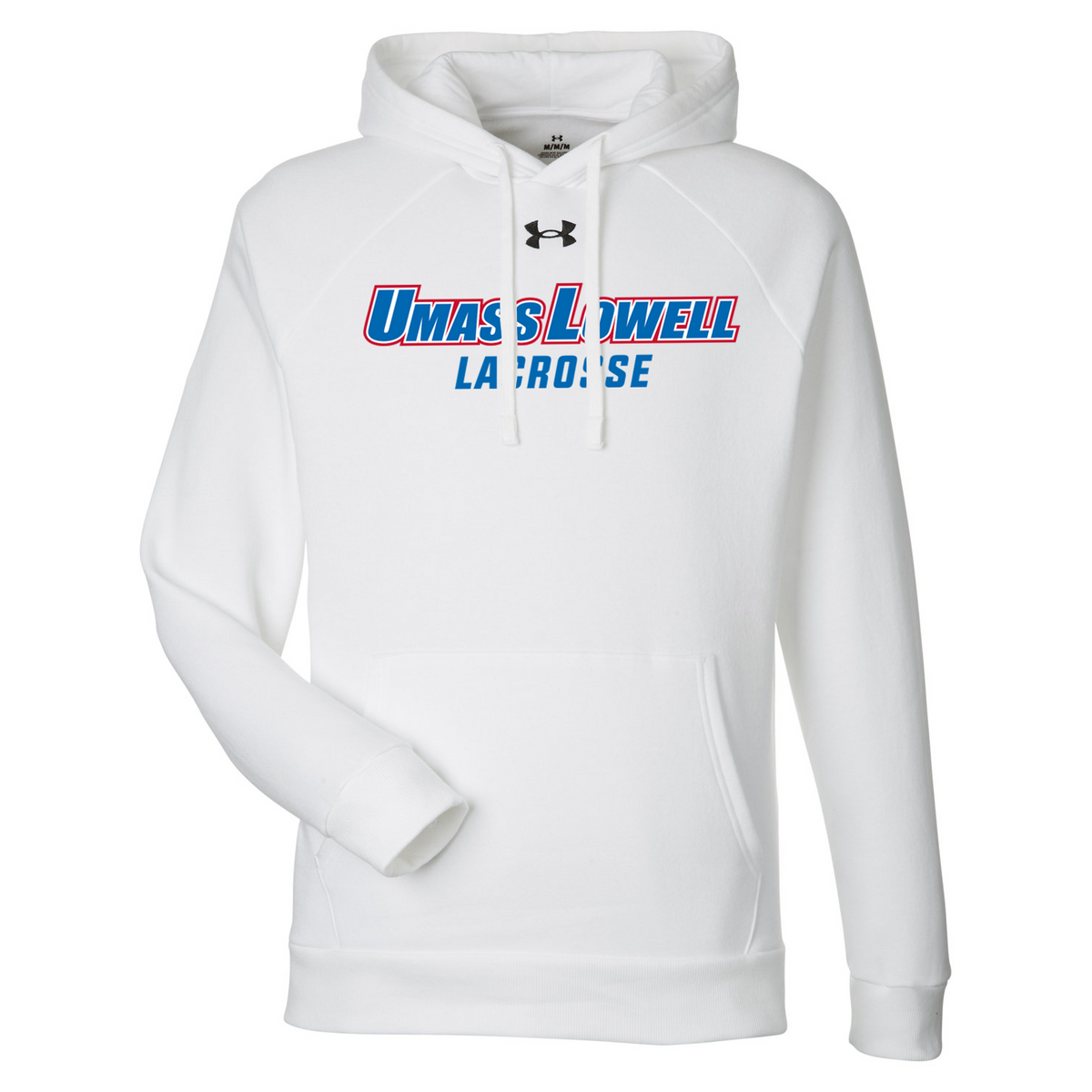 UMass Lowell Lacrosse Under Armour Men's Rival Pullover Hooded Sweatshirt