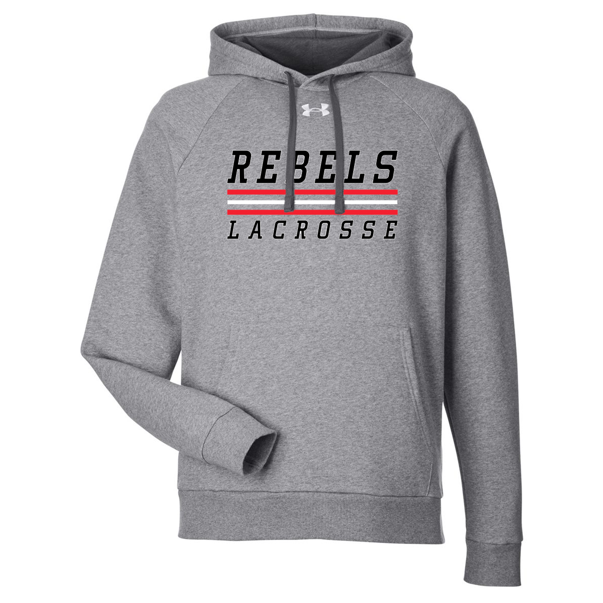 Rebels Lacrosse Under Armour Men's Rival Pullover Hooded Sweatshirt