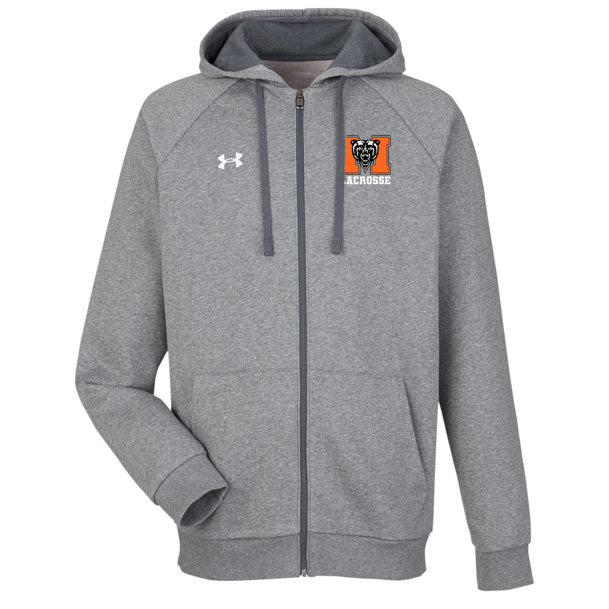 Mercer University Men's Lacrosse Under Armour Men's Rival Fleece Full-Zip