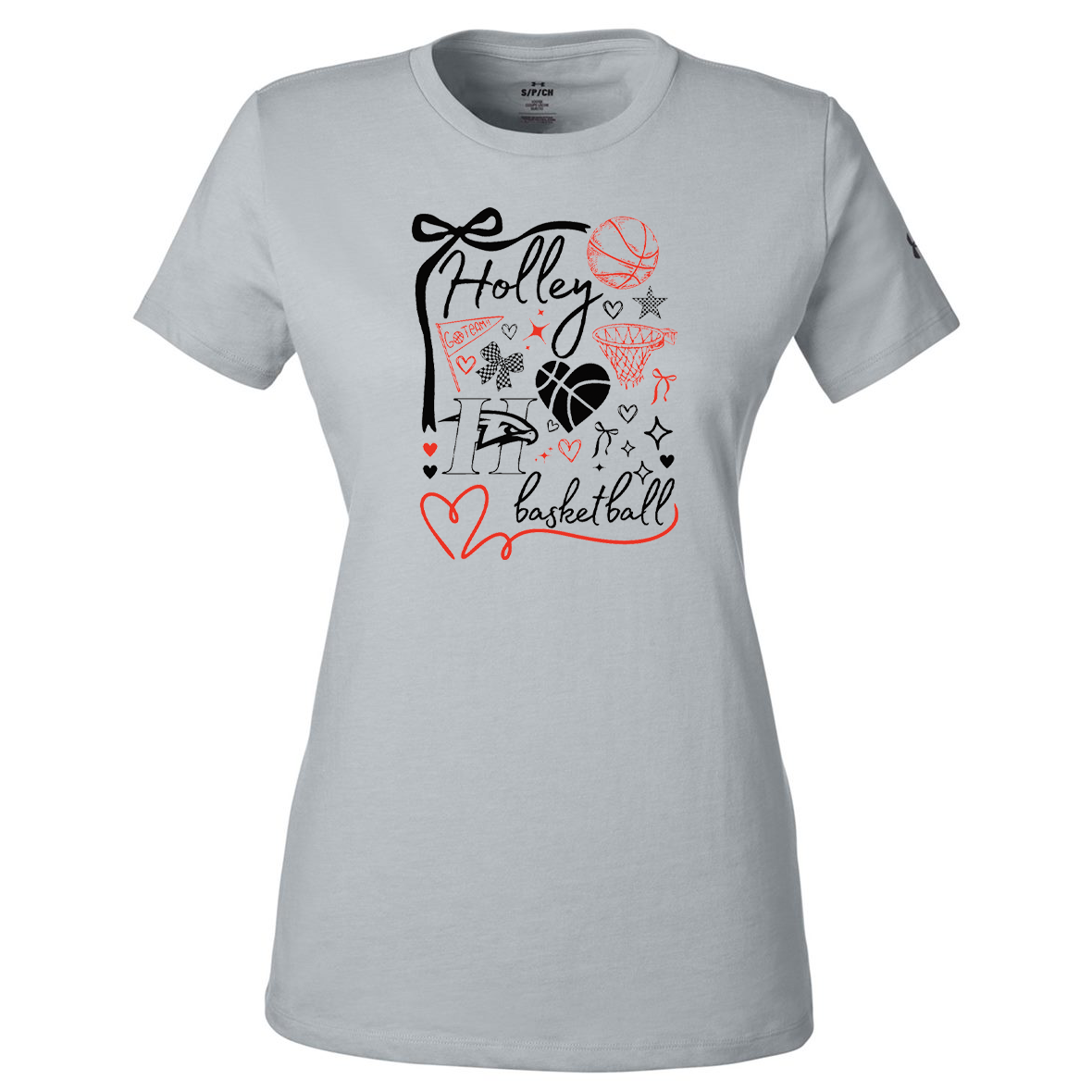 Holley Central School Girls Basketball Womens UA Athletic 2.0 Tee