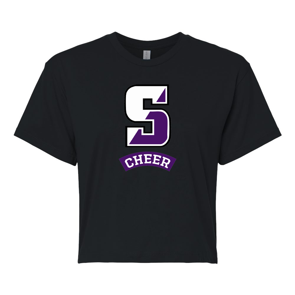 Scranton University Cheer Women's Ideal Crop Tee