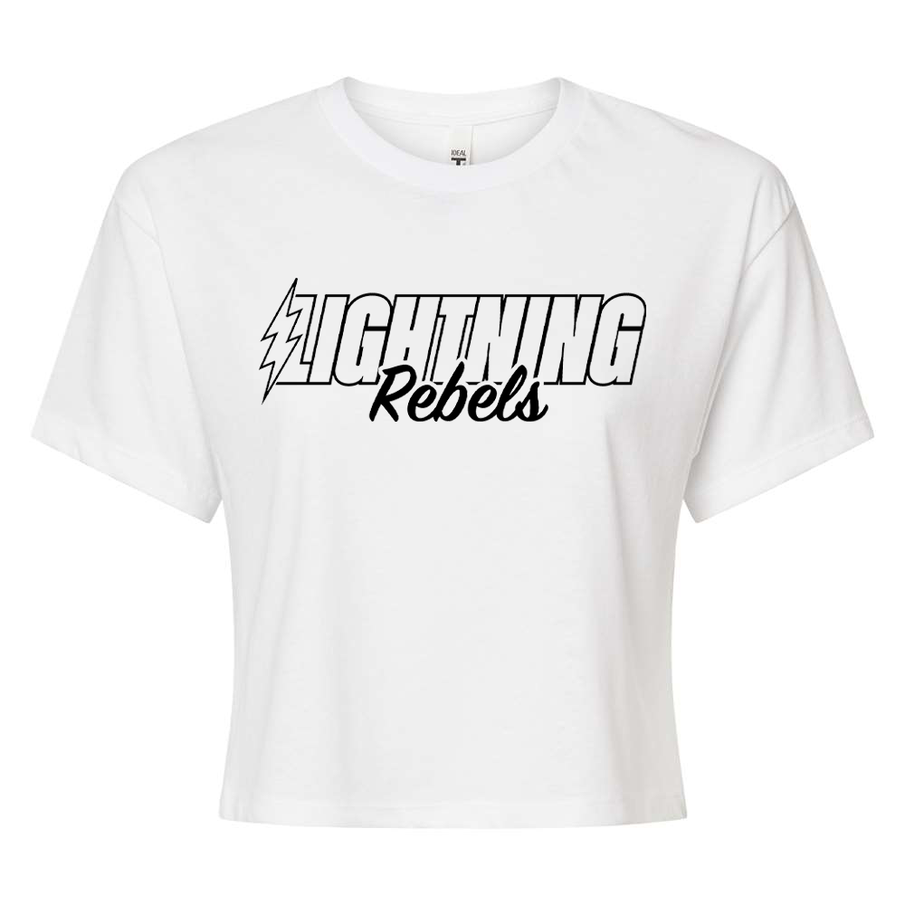 Rebels 32 Lightning Women's Ideal Crop Tee