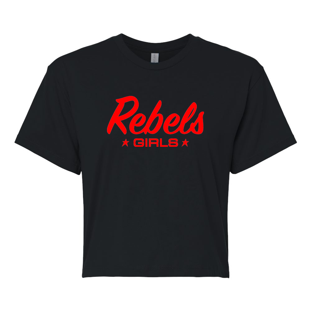 Rebels Girls Lacrosse Women's Ideal Crop Tee