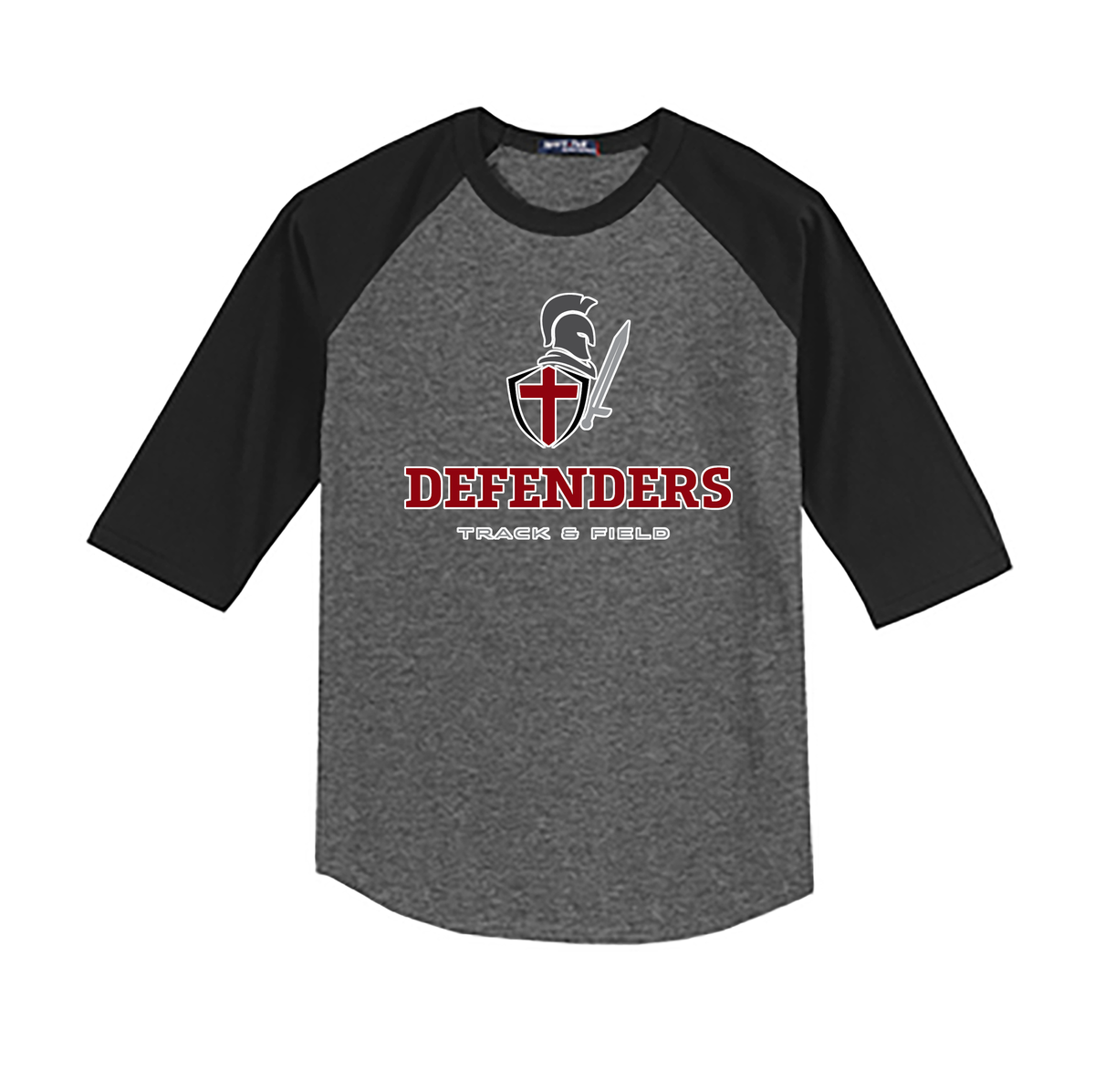 Defenders Track & Field 3/4 Sleeve Baseball Shirt