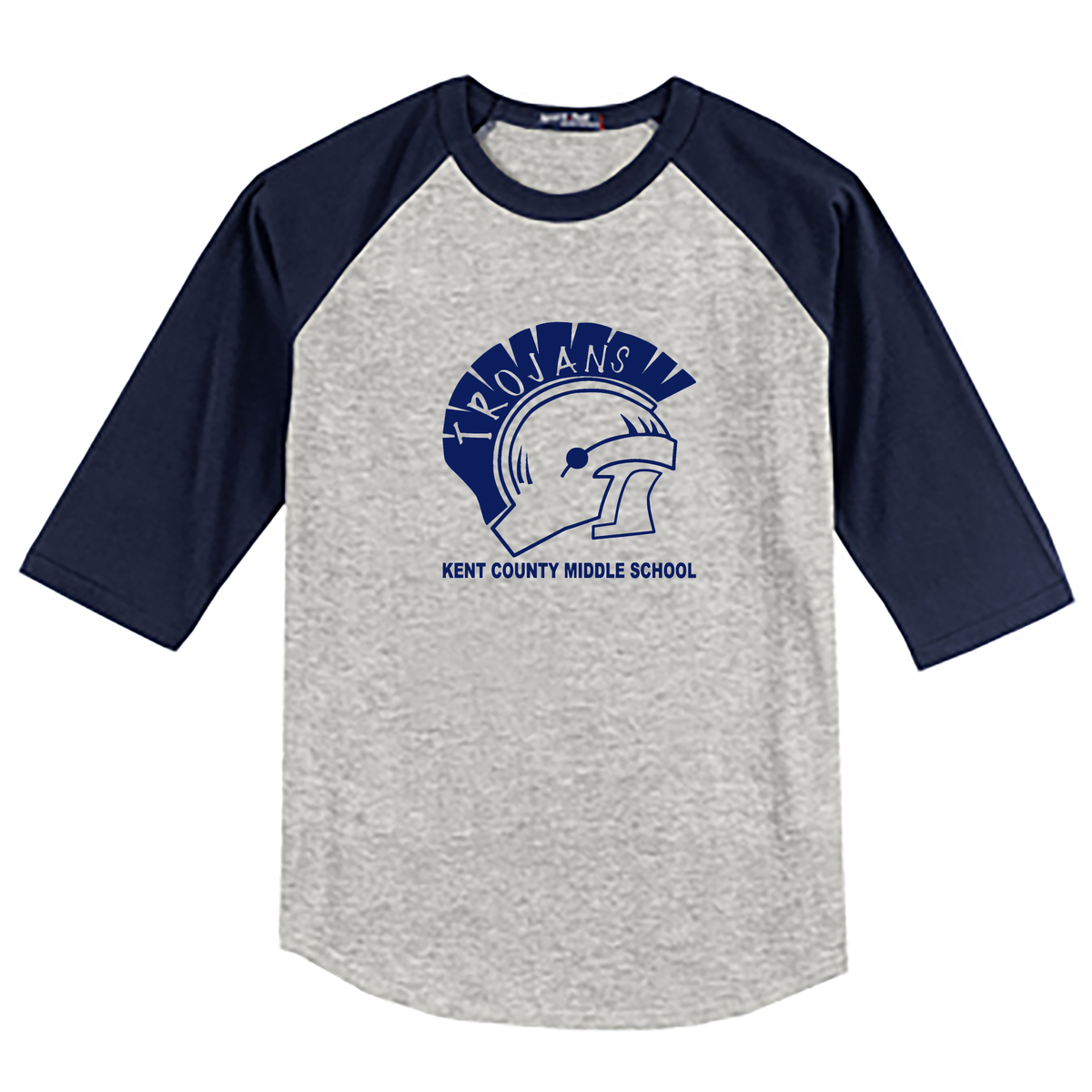 Kent County Middle School 3/4 Sleeve Baseball Shirt