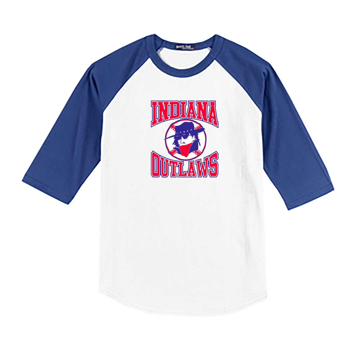 Southern Indiana Outlaws Baseball 2021 3/4 Sleeve Baseball Shirt