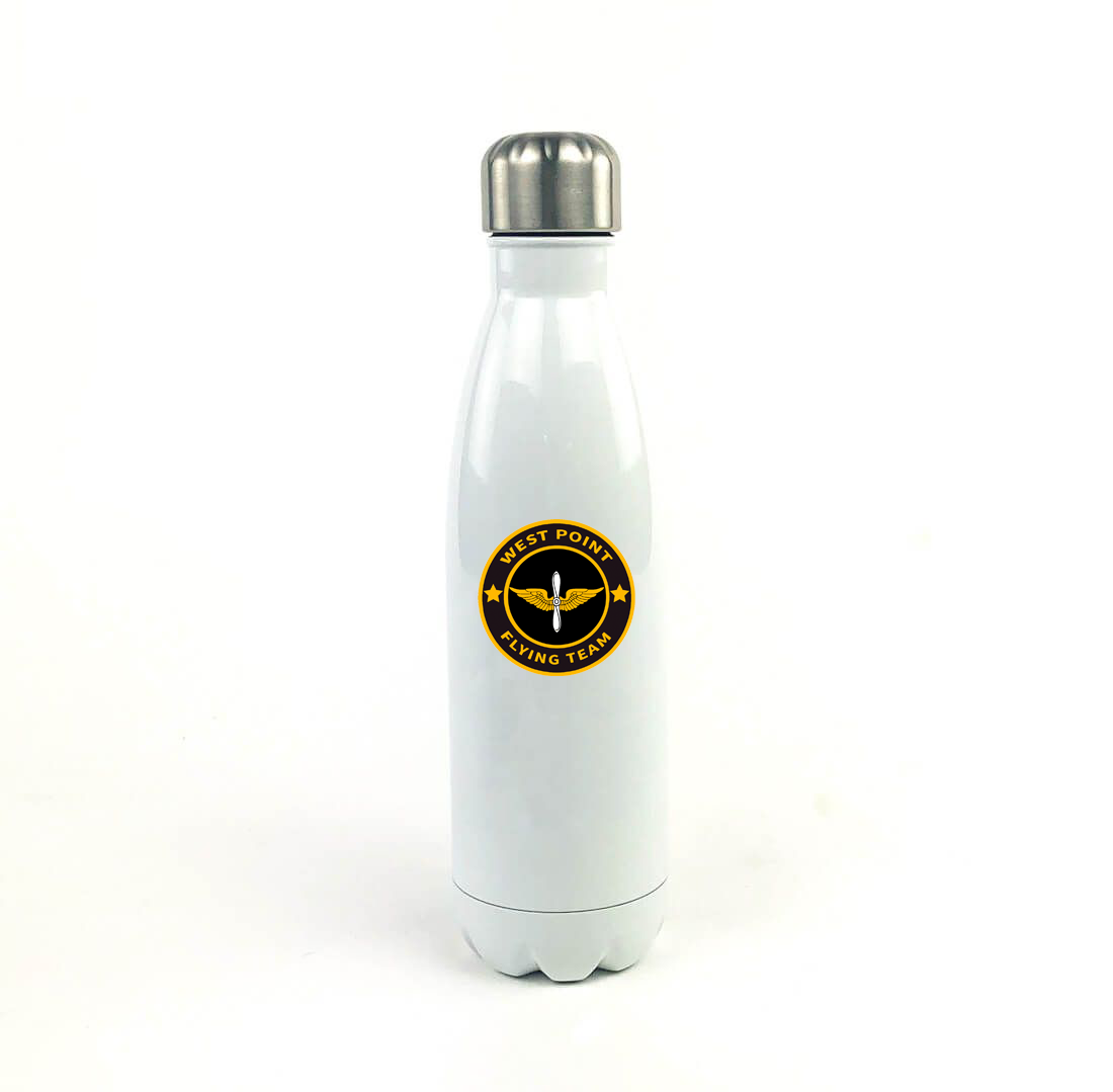 West Point Flight Team 17 Oz. White Stainless Steel Water Bottle