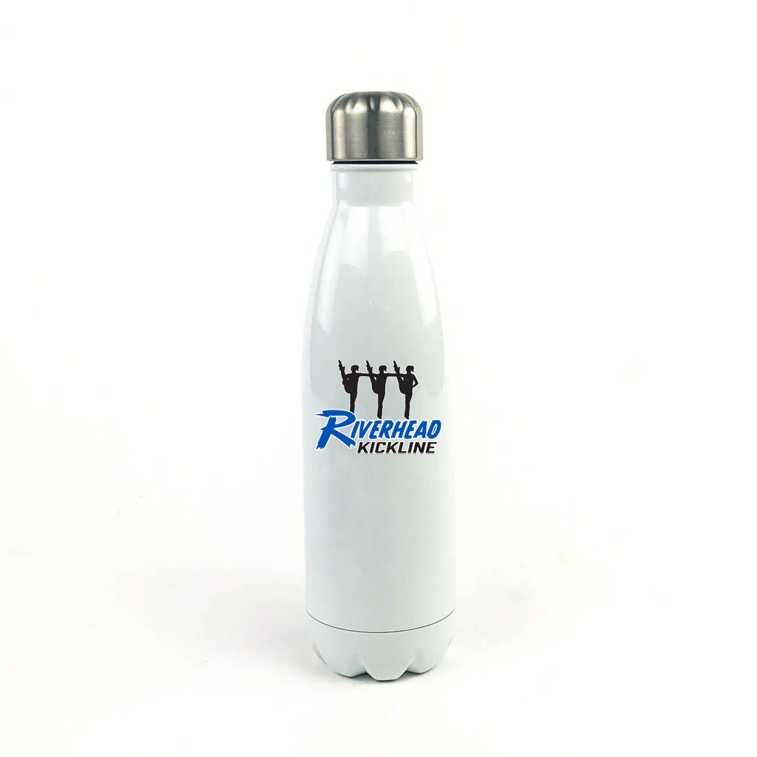 Riverhead Kickline 17 Oz. White Stainless Steel Water Bottle