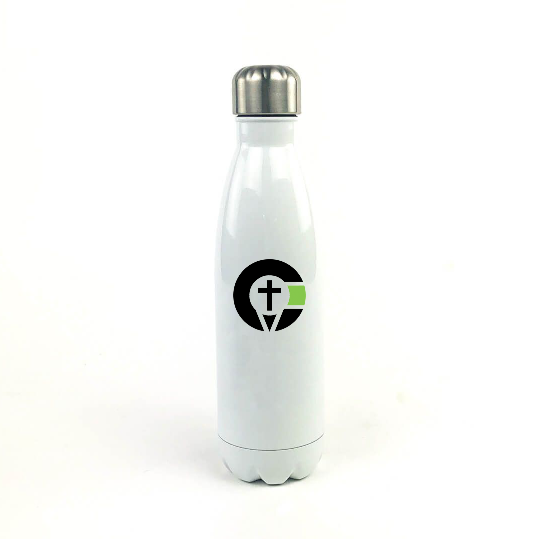 Covenant Church 17 Oz. White Stainless Steel Water Bottle