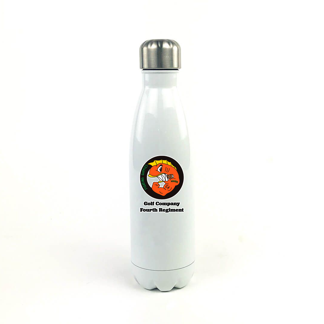 G4 17 Oz. White Stainless Steel Water Bottle