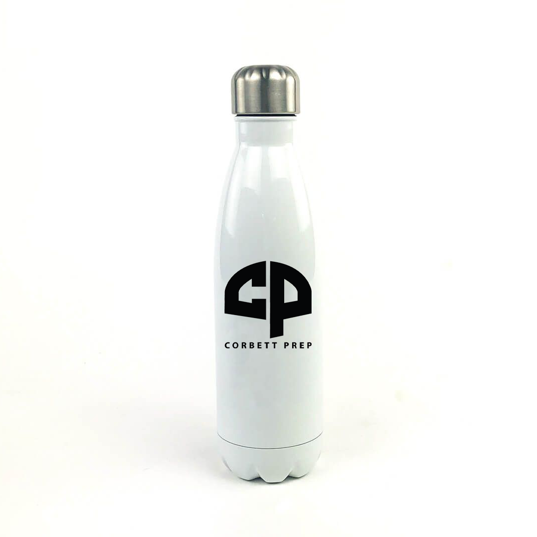 Corbett Prep 17 Oz. White Stainless Steel Water Bottle