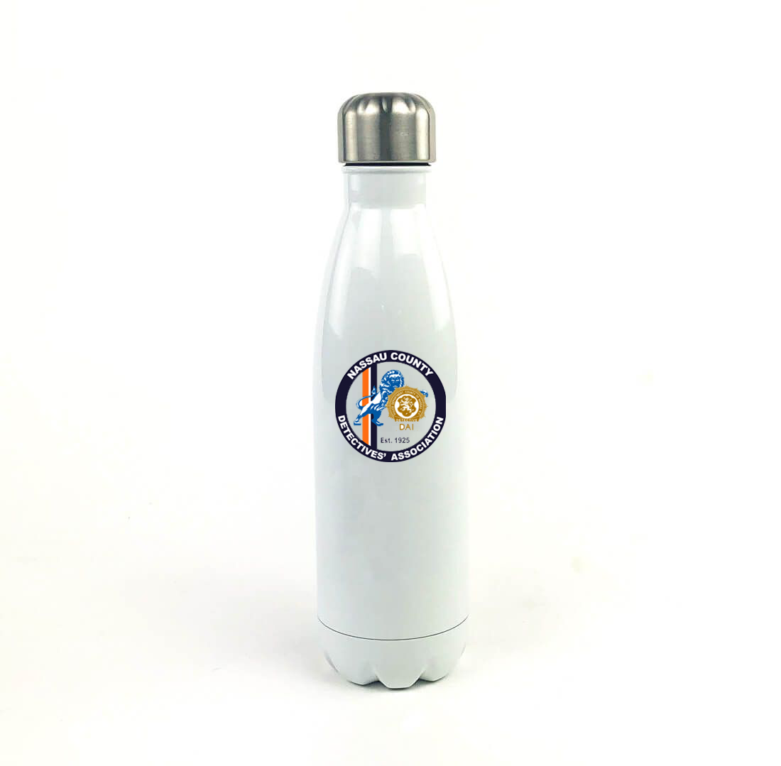 NCPD DAI 17 Oz. White Stainless Steel Water Bottle