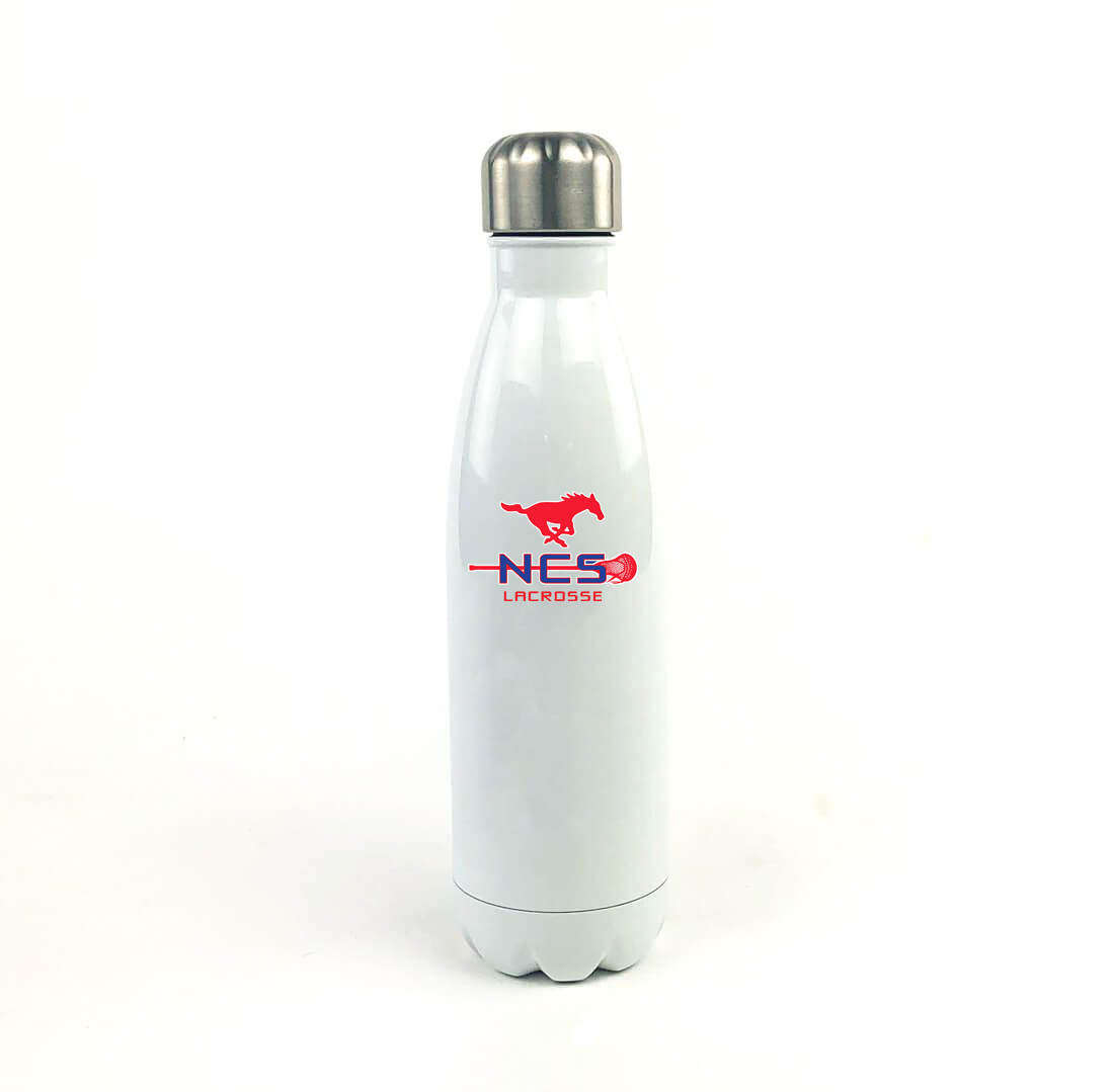 Northside Christian High School Lacrosse 17 Oz. White Stainless Steel Water Bottle