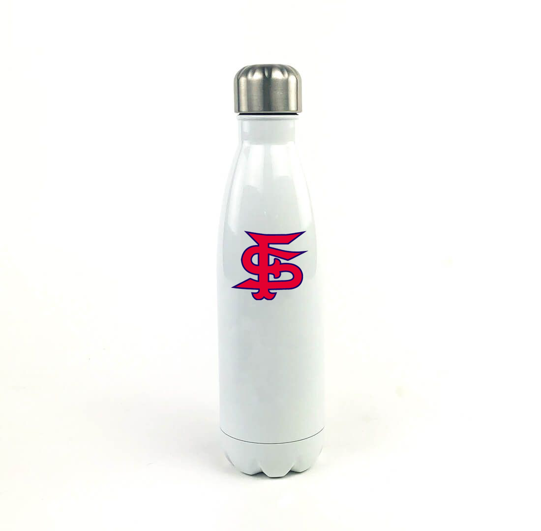 Fallon Sports 17 Oz. White Stainless Steel Water Bottle