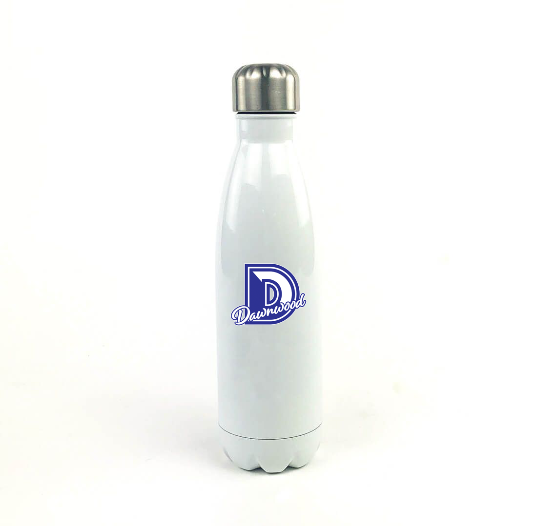 Dawnwood Middle School 17 Oz. White Stainless Steel Water Bottle