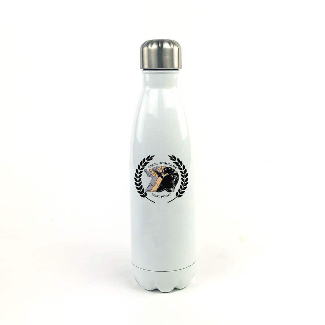 EXCEL Scholars West Point 17 Oz. White Stainless Steel Water Bottle