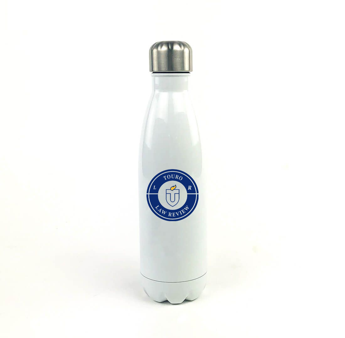 Touro Law Review 17 Oz. White Stainless Steel Water Bottle