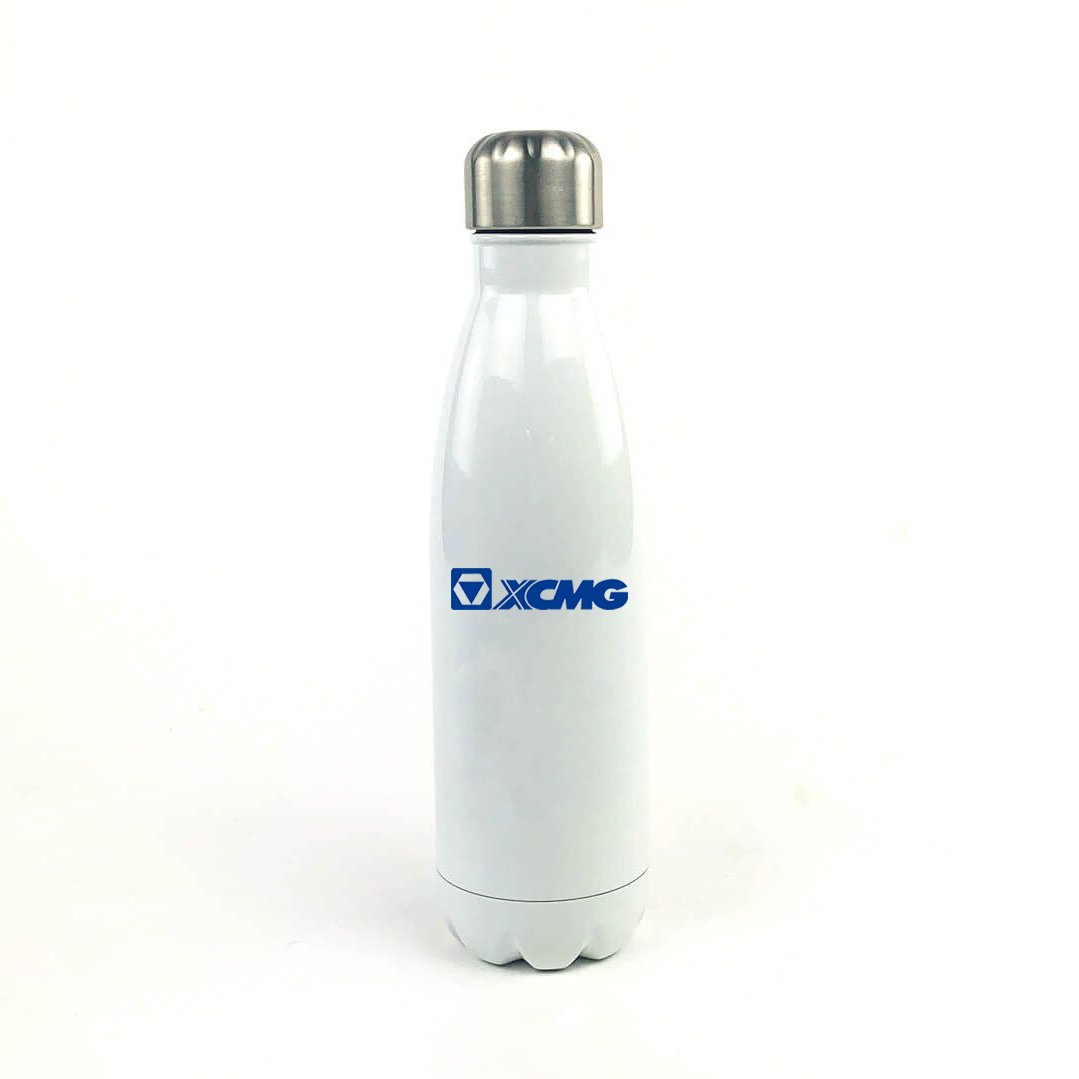 XCMG 17 Oz. White Stainless Steel Water Bottle