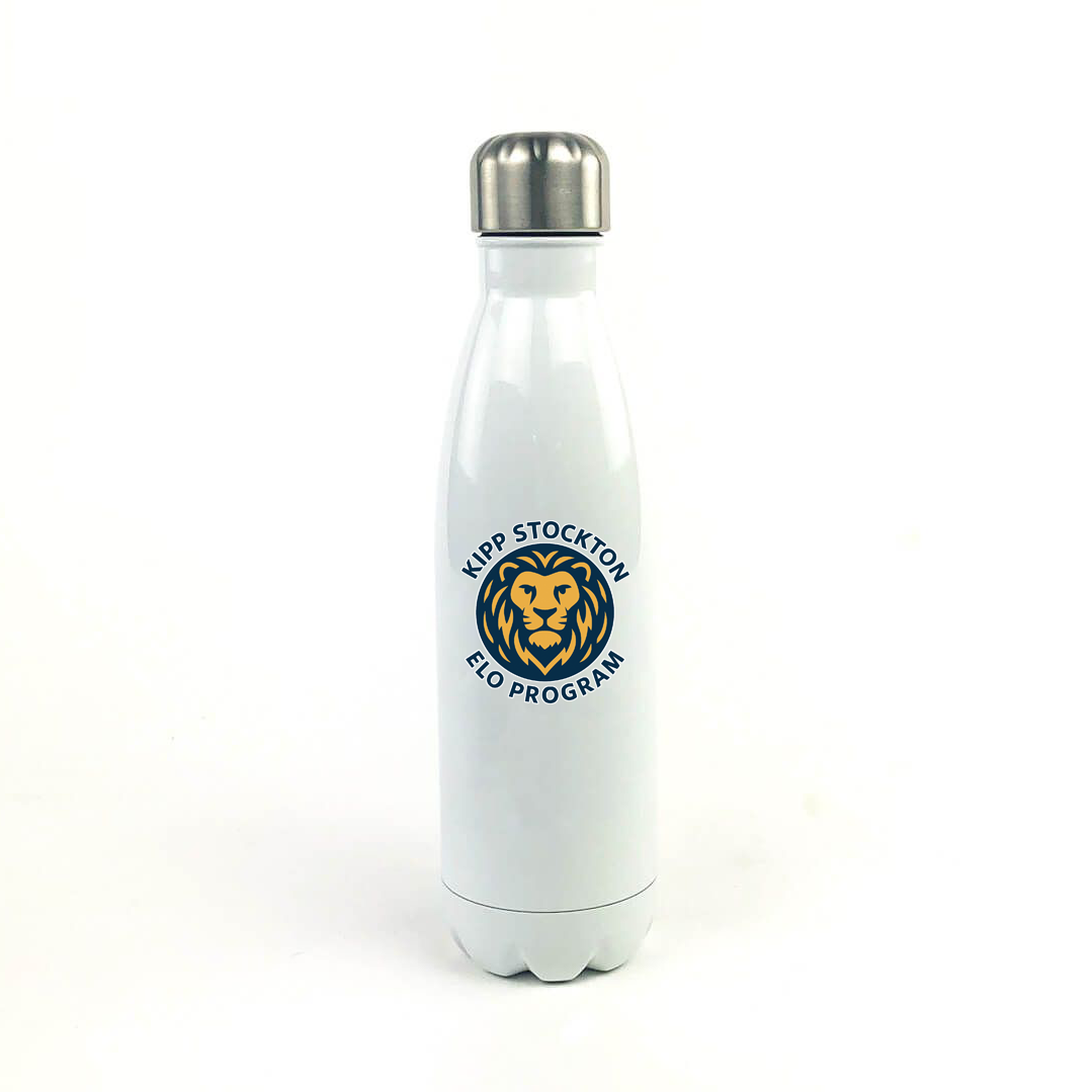 Kipp Stockton ELO Program 17 Oz. White Stainless Steel Water Bottle