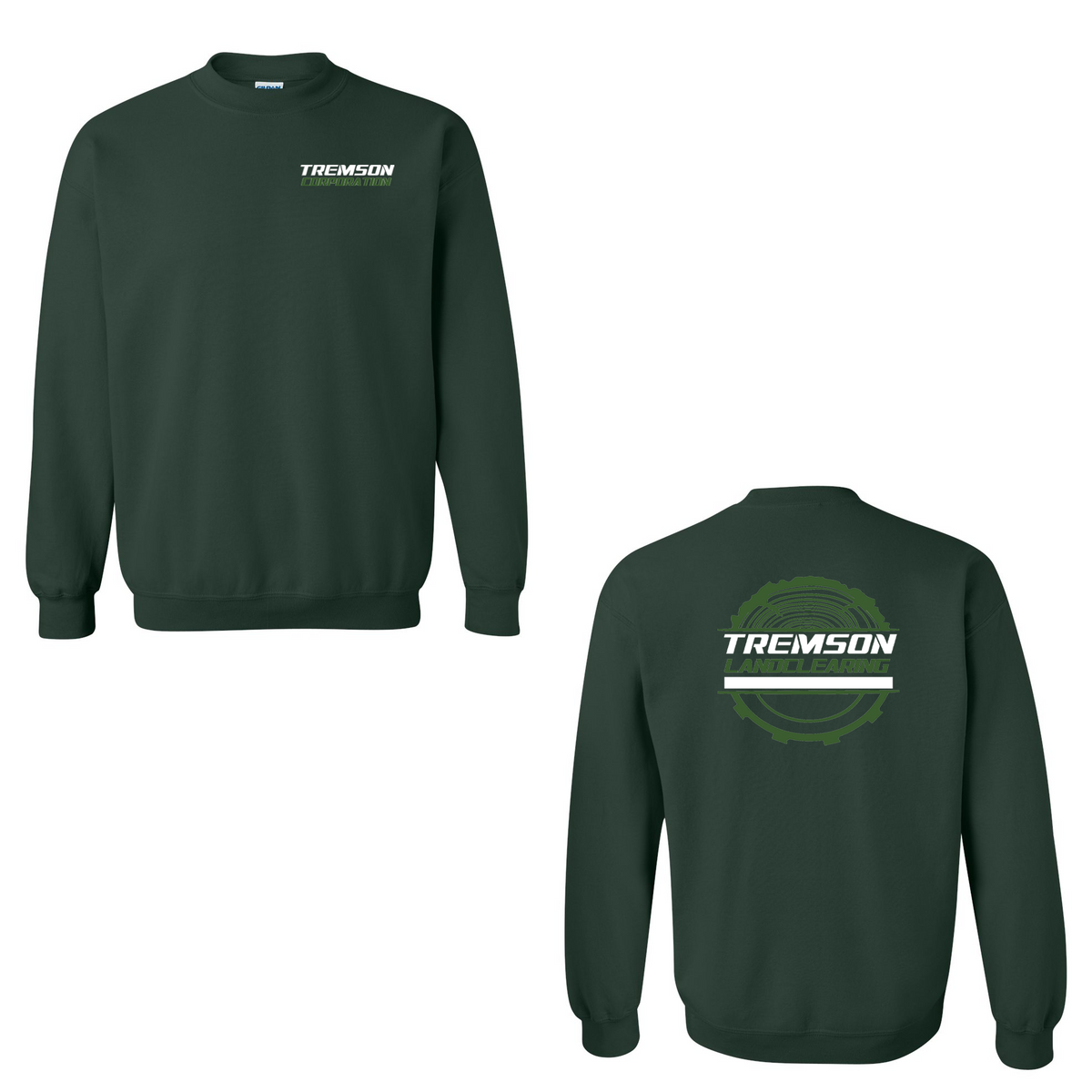 Tremson LANDCLEARING Heavy Blend Crewneck