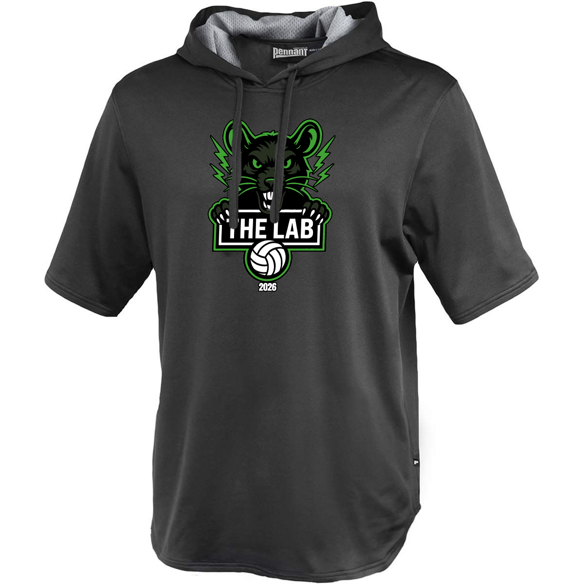The Lab Volleyball Fleece Short Sleeve Warmup Hoodie