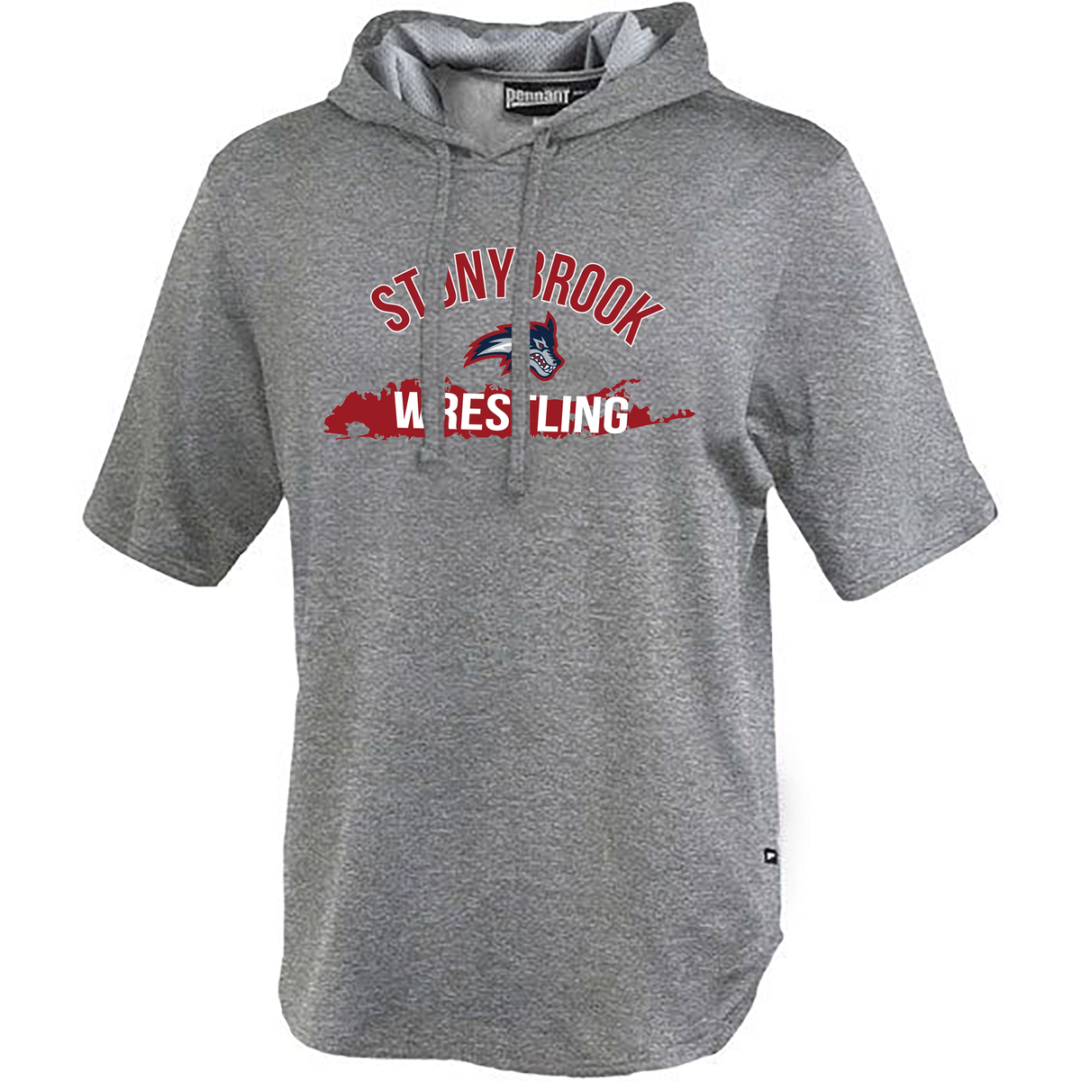 Stony Brook Wrestling Fleece Short Sleeve Warmup Hoodie