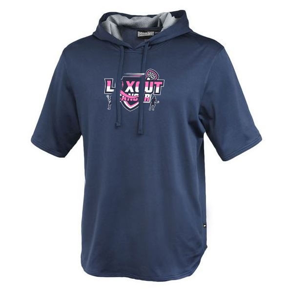 LaxOut Cancer Fleece Short Sleeve Warmup Hoodie