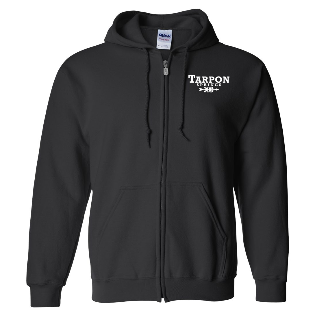 Tarpon Springs HS Cross Country Heavy Blend Full Zip Hoodie