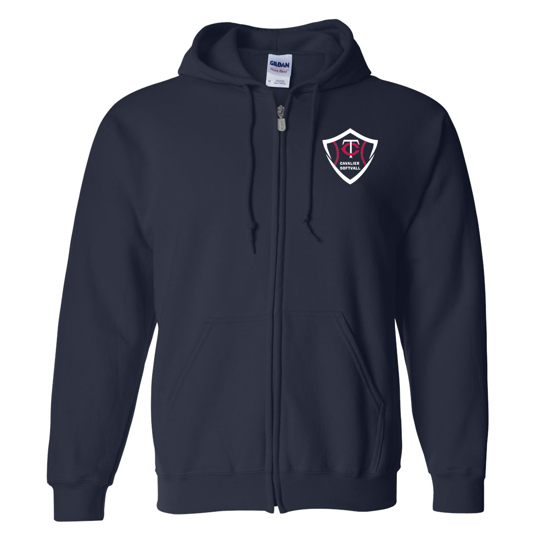 Tri-County Softball Heavy Blend Full Zip Hoodie