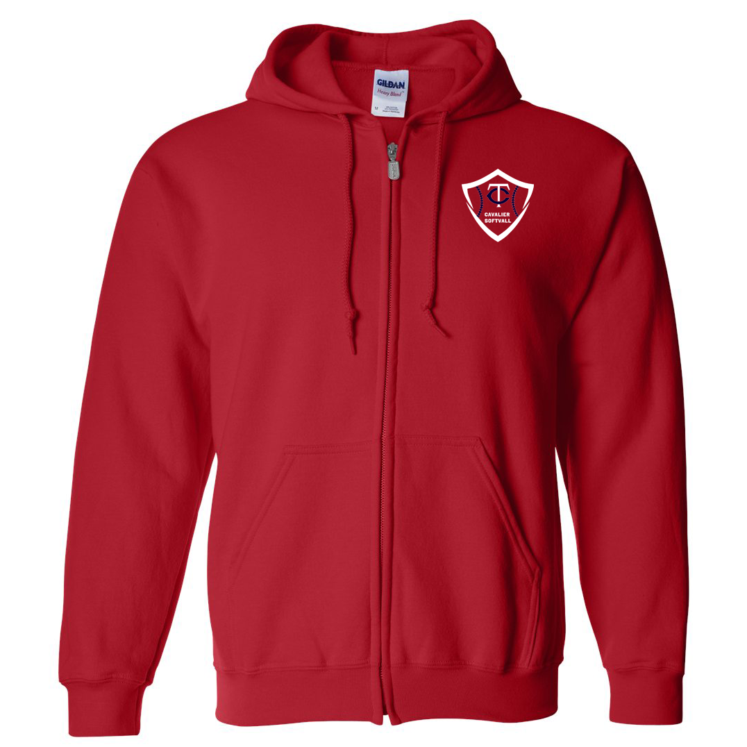 Tri-County Softball Heavy Blend Full Zip Hoodie