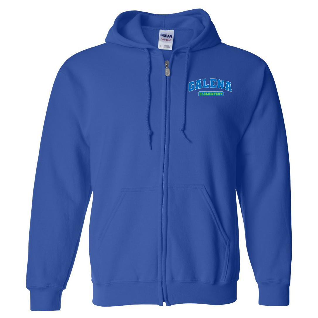 Galena Elementary School Heavy Blend Full Zip Hoodie