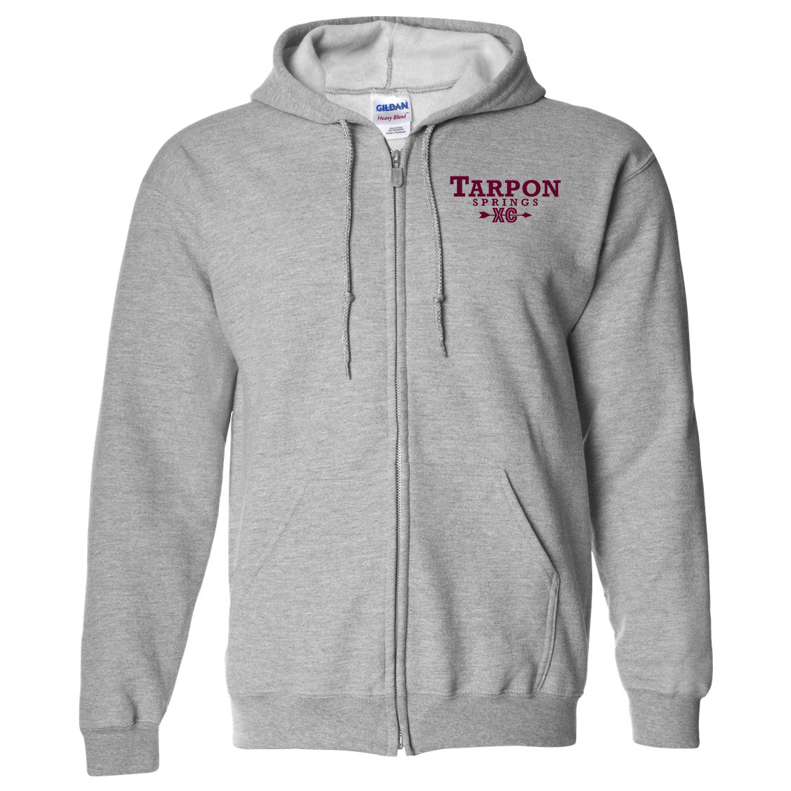 Tarpon Springs HS Cross Country Heavy Blend Full Zip Hoodie