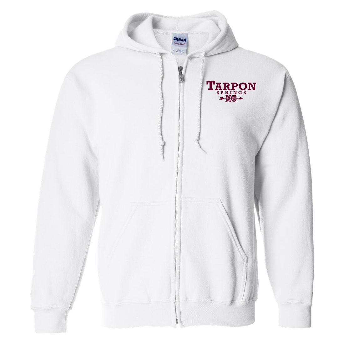 Tarpon Springs HS Cross Country Heavy Blend Full Zip Hoodie
