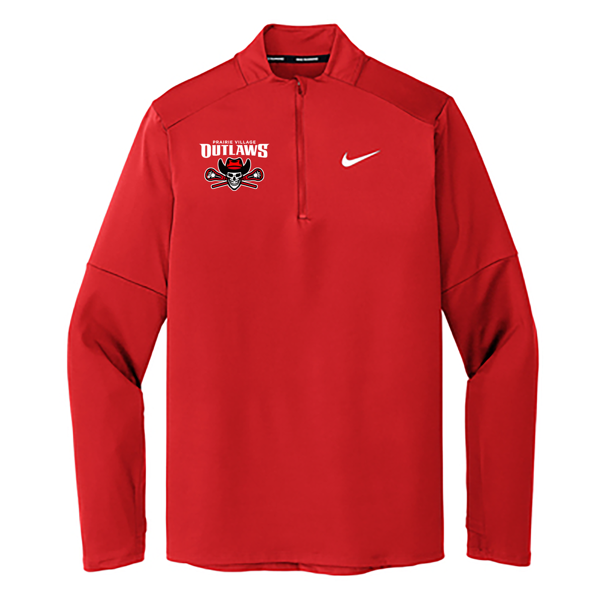 Prairie Village Outlaws Lacrosse Nike Dri-Fit Element 1/2 Zip