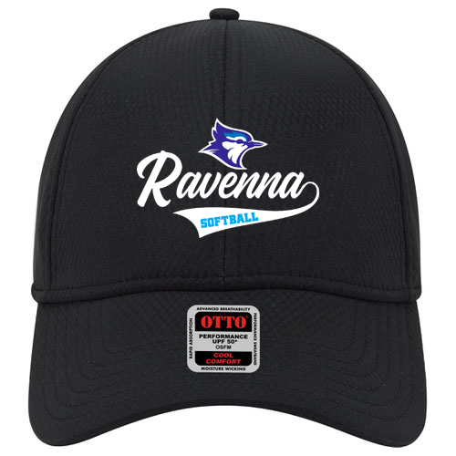Ravenna Softball UPF 50+ 6 Panel Low Profile Baseball Cap