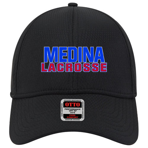 Medina Mustangs Lacrosse UPF 50+ 6 Panel Low Profile Baseball Cap