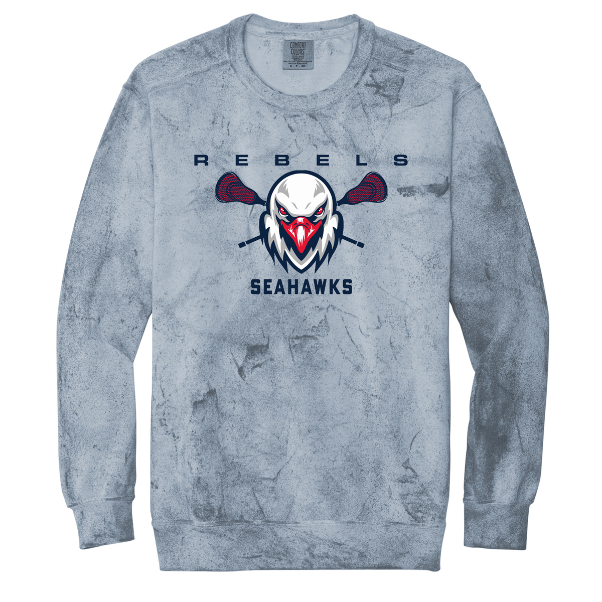 Rebels Seahawks Colorblast Crewneck Sweatshirt