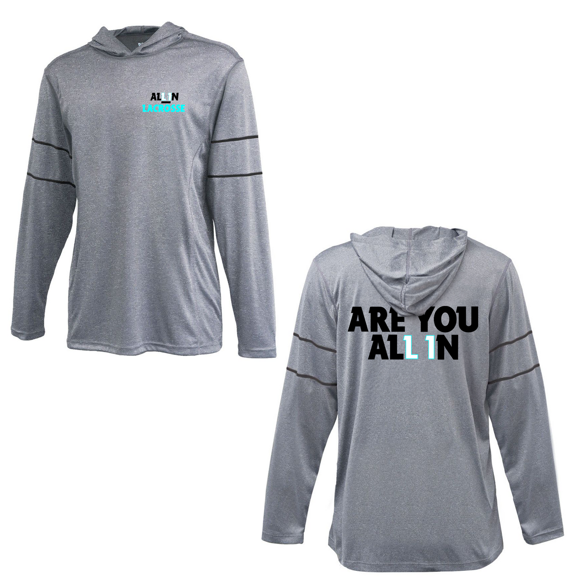 All In Lacrosse Carbon Shooter Hoodie