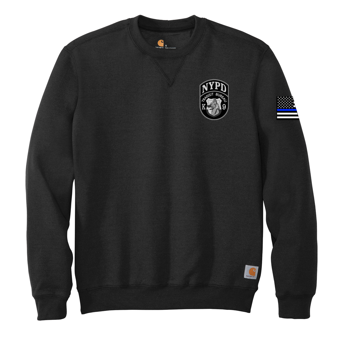 NYPD Transit K9 Carhartt Midweight Crewneck