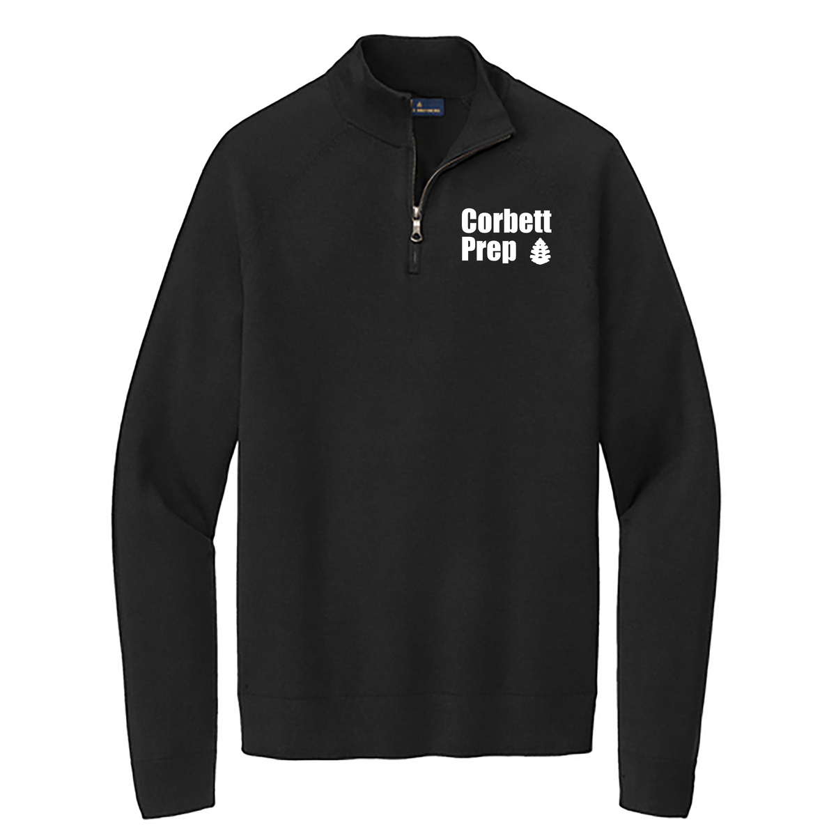 Corbett Prep Brooks Brothers Cotton Stretch 1/4-Zip Sweater