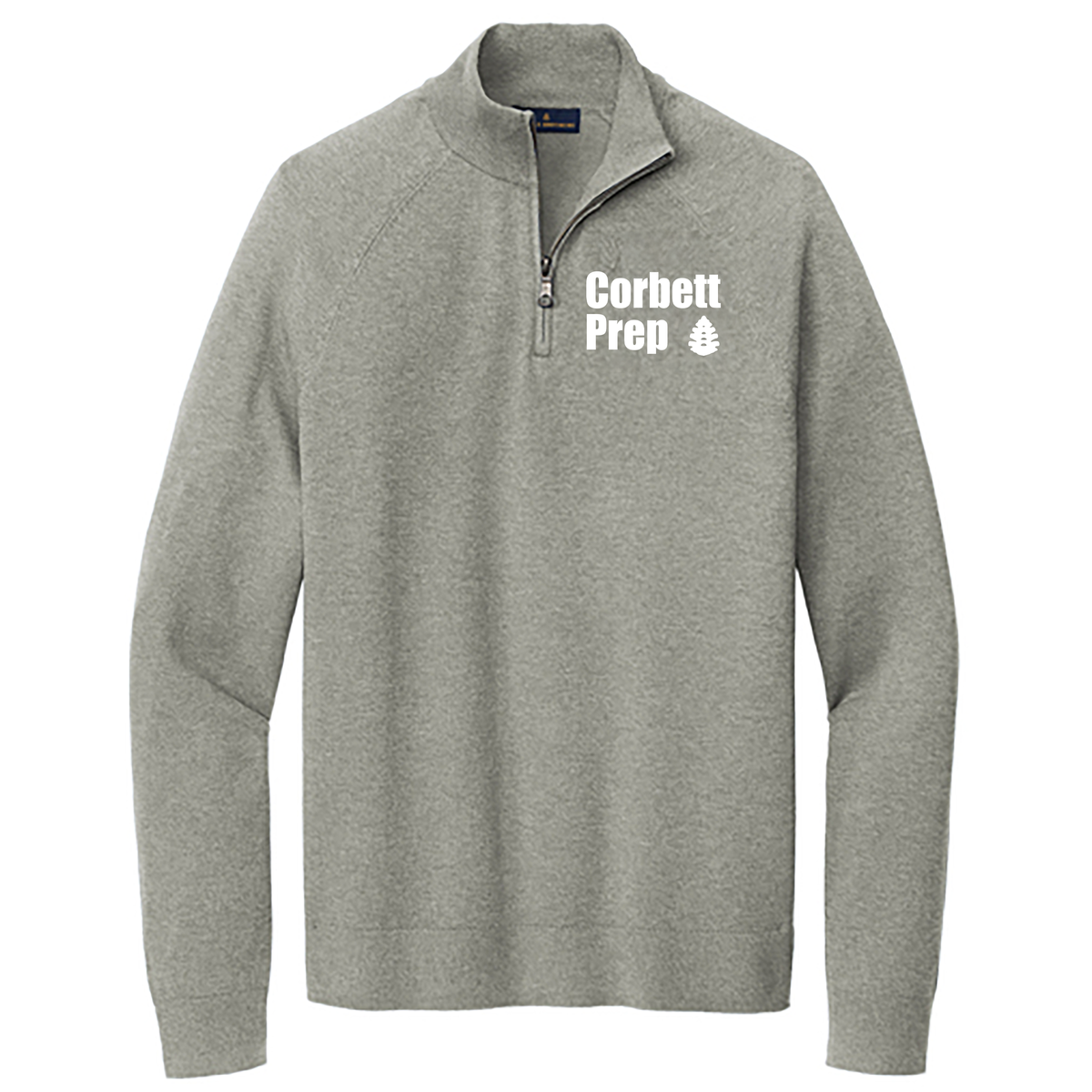 Corbett Prep Brooks Brothers Cotton Stretch 1/4-Zip Sweater
