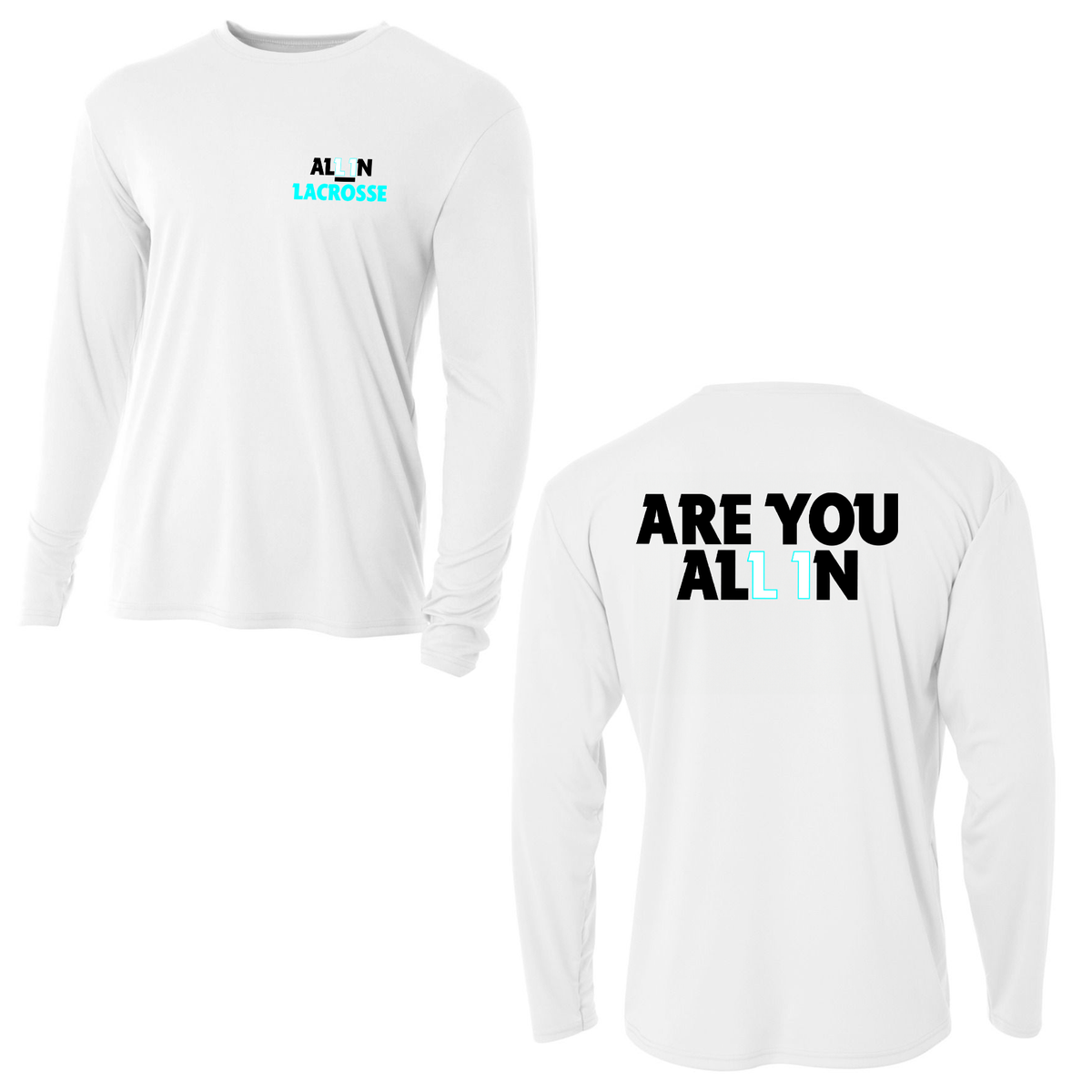 All In Lacrosse Cooling Performance Long Sleeve Crew