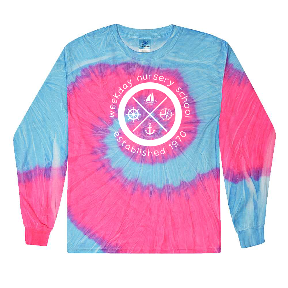 Weekday Nursery School Tie-Dyed Long Sleeve T-Shirt