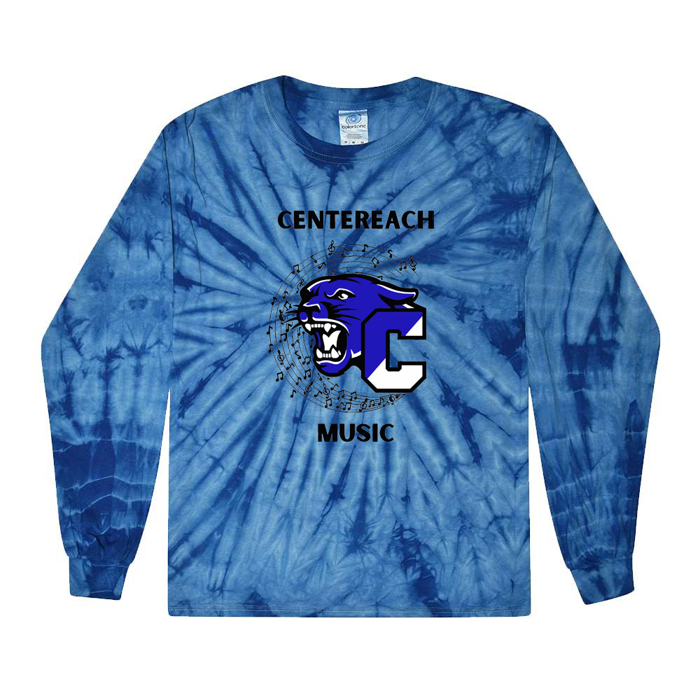 Centereach Music Tie-Dyed Long Sleeve T-Shirt